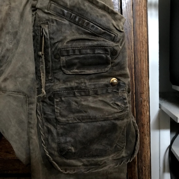 DSQUARED2 Coated Cotton Cargo Military Pants - Size It 42 / US 6 - Picture 8 of 13